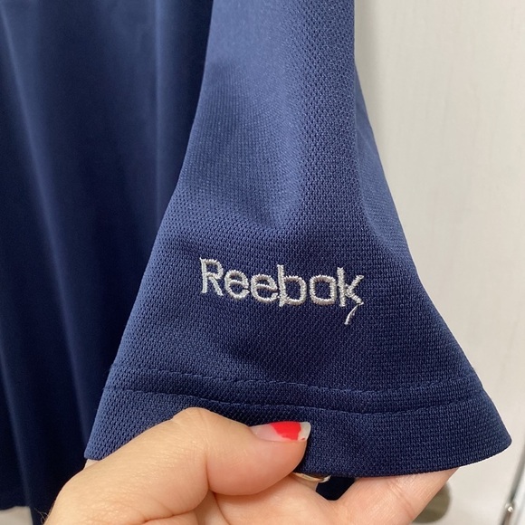 Reebok Golf Collared T Shirt Navy Blue - Picture 4 of 5